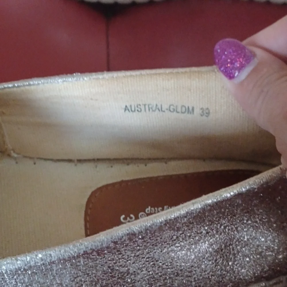 Patrizia by Spring Step Raiatea Slip On Gold Espadrille Loafer